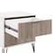 Manhattan Comfort DUMBO 2.0 Nightstand in White and Rustic Grey, 2PK 2-NS002-WG - alternate 10